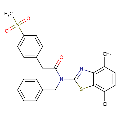 N-benzyl-N-(4,7-dimethyl-1,3-benzothiazol-2-yl)-2-(4-methanesulfonylphenyl)acetamide