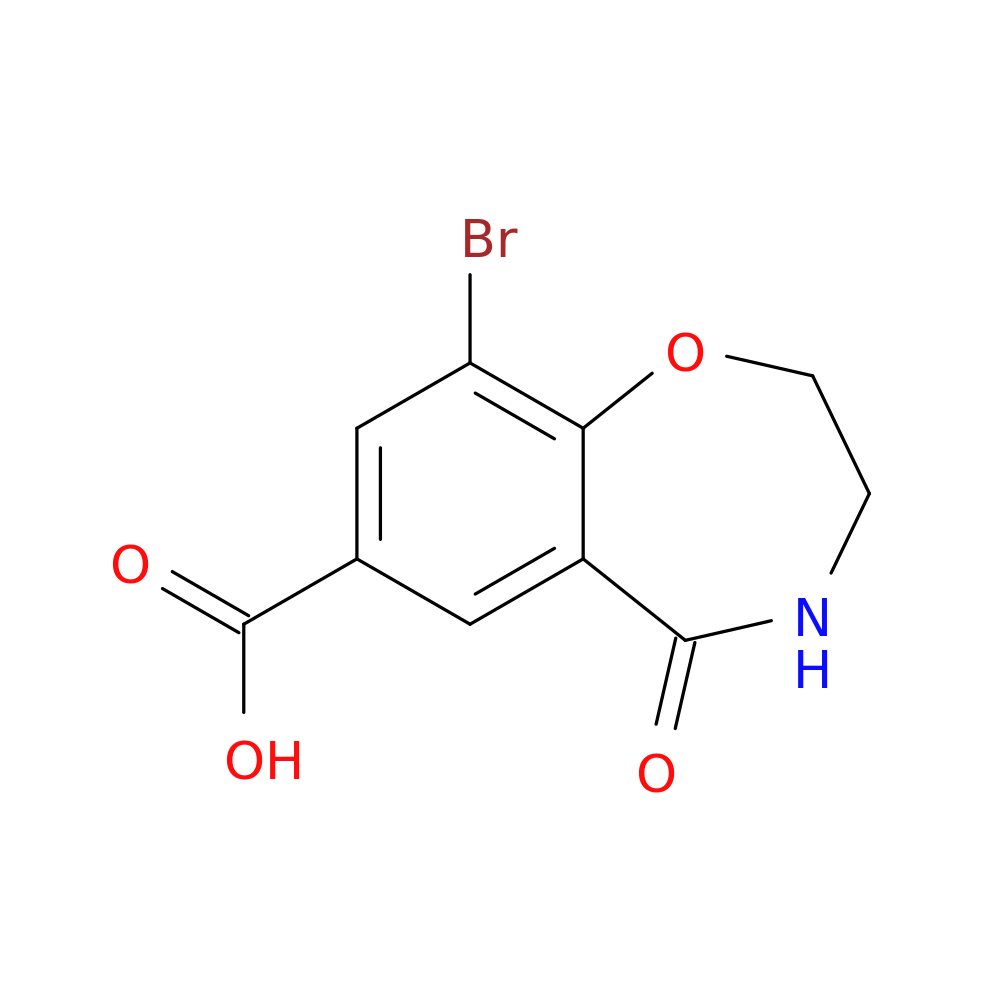 9-bromo-5-oxo-2,3,4,5-tetrahydro-1,4-benzoxazepine-7-carboxylic acid