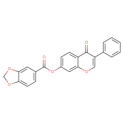 4-oxo-3-phenyl-4H-chromen-7-yl 2H-1,3-benzodioxole-5-carboxylate