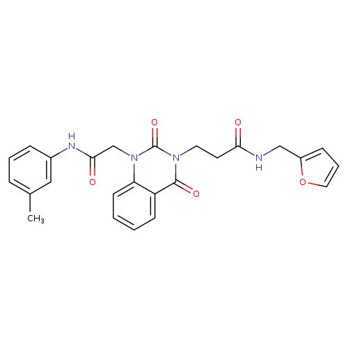 N-[(furan-2-yl)methyl]-3-(1-{[(3-methylphenyl)carbamoyl]methyl}-2,4-dioxo-1,2,3,4-tetrahydroquinazolin-3-yl)propanamide