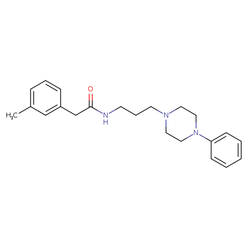 2-(3-methylphenyl)-N-[3-(4-phenylpiperazin-1-yl)propyl]acetamide