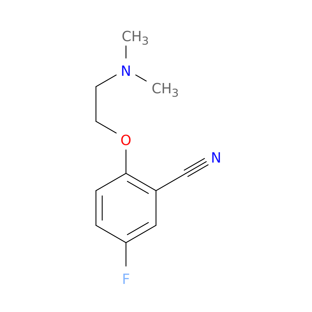 2-[2-(dimethylamino)ethoxy]-5-fluorobenzonitrile