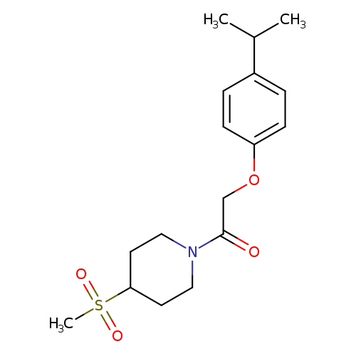 1-(4-methanesulfonylpiperidin-1-yl)-2-[4-(propan-2-yl)phenoxy]ethan-1-one