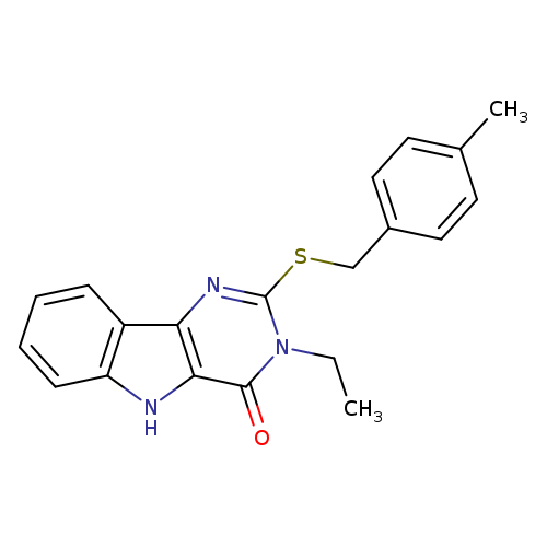 3-ethyl-2-{[(4-methylphenyl)methyl]sulfanyl}-3H,4H,5H-pyrimido[5,4-b]indol-4-one