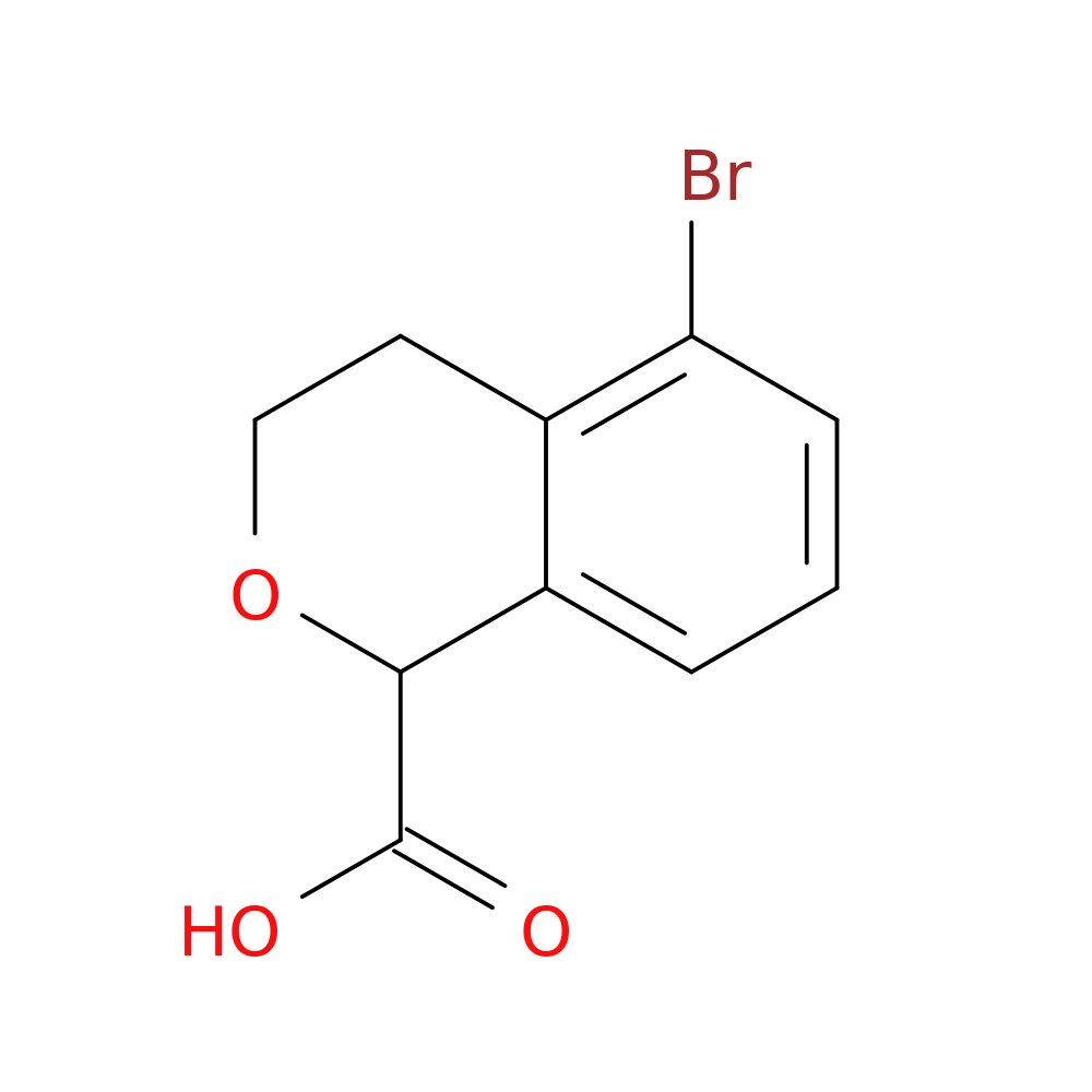 5-bromo-3,4-dihydro-1H-2-benzopyran-1-carboxylic acid