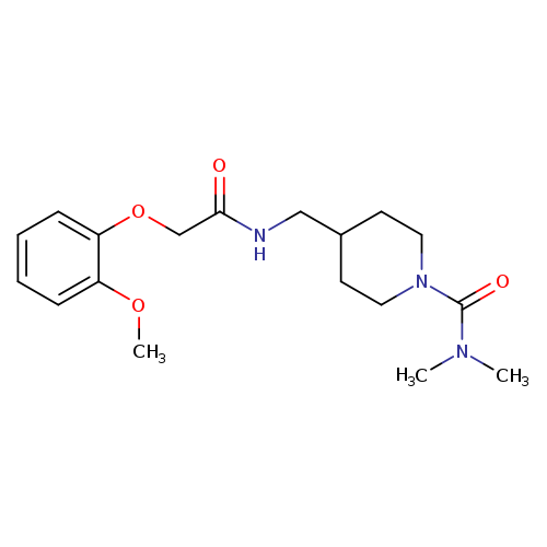 4-{[2-(2-methoxyphenoxy)acetamido]methyl}-N,N-dimethylpiperidine-1-carboxamide