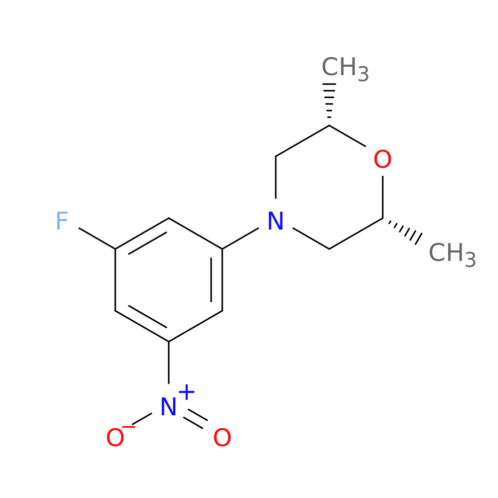 (2R,6S)-4-(3-Fluoro-5-nitrophenyl)-2,6-dimethylmorpholine