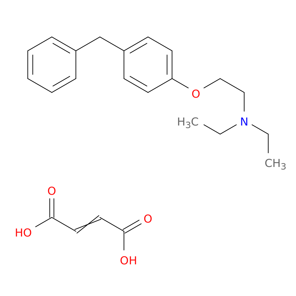 2-(4-Benzylphenoxy)-N,N-diethylethanamine 2-butenedioate(1:1)