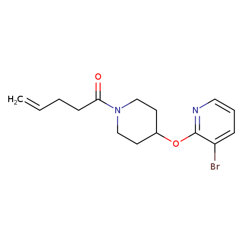 1-{4-[(3-bromopyridin-2-yl)oxy]piperidin-1-yl}pent-4-en-1-one
