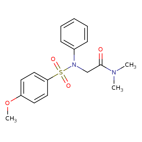 N,N-dimethyl-2-(N-phenyl4-methoxybenzenesulfonamido)acetamide