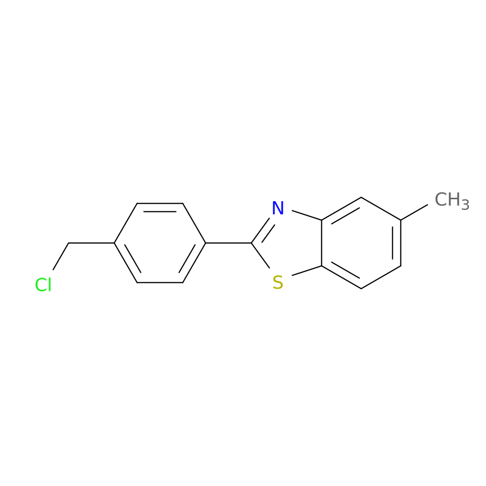 2-[4-(chloromethyl)phenyl]-5-methyl-1,3-benzothiazole