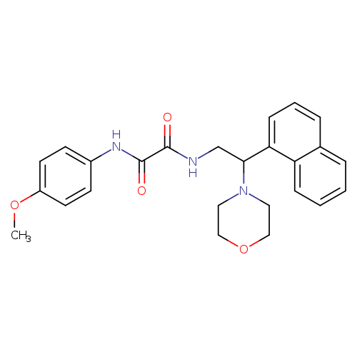 N'-(4-methoxyphenyl)-N-[2-(morpholin-4-yl)-2-(naphthalen-1-yl)ethyl]ethanediamide
