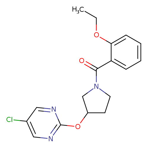 5-chloro-2-{[1-(2-ethoxybenzoyl)pyrrolidin-3-yl]oxy}pyrimidine
