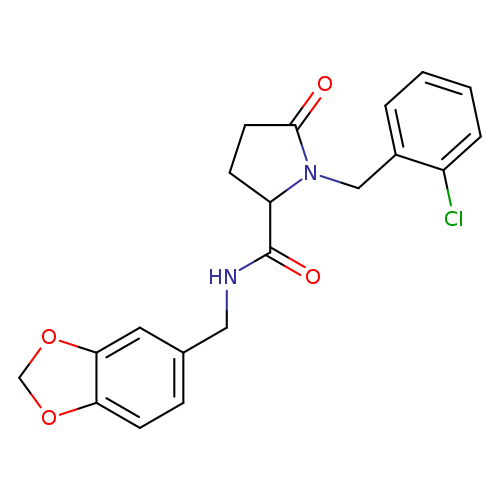 N-[(2H-1,3-benzodioxol-5-yl)methyl]-1-[(2-chlorophenyl)methyl]-5-oxopyrrolidine-2-carboxamide