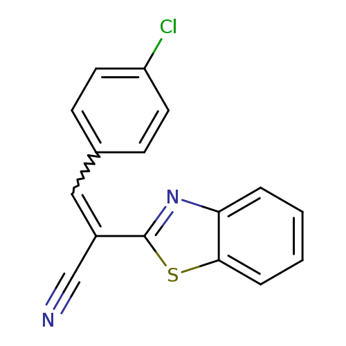 2-(1,3-benzothiazol-2-yl)-3-(4-chlorophenyl)acrylonitrile