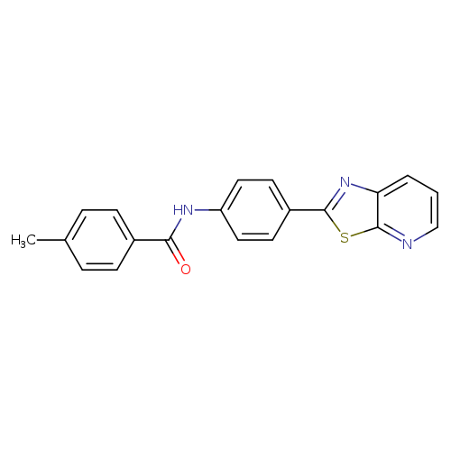 4-methyl-N-(4-{[1,3]thiazolo[5,4-b]pyridin-2-yl}phenyl)benzamide