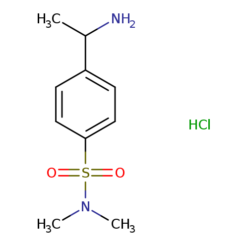 4-(1-Aminoethyl)-n,n-dimethylbenzene-1-sulfonamide hydrochloride