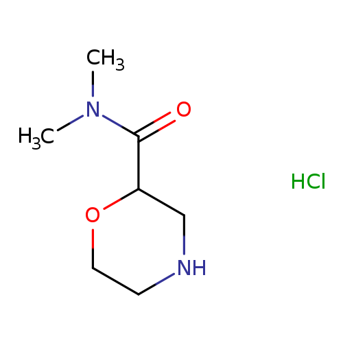 N,N-dimethyl-2-morpholinecarboxamide hydrochloride