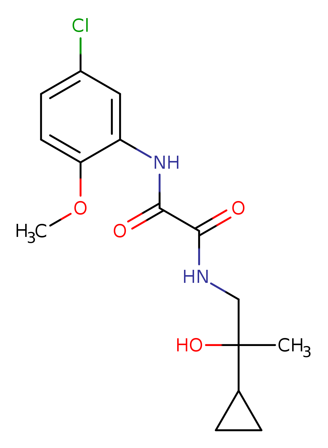 N'-(5-chloro-2-methoxyphenyl)-N-(2-cyclopropyl-2-hydroxypropyl)ethanediamide
