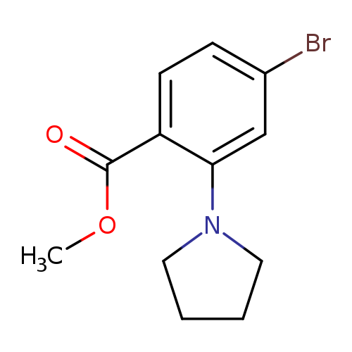 Methyl 4-bromo-2-(pyrrolidin-1-yl)benzoate