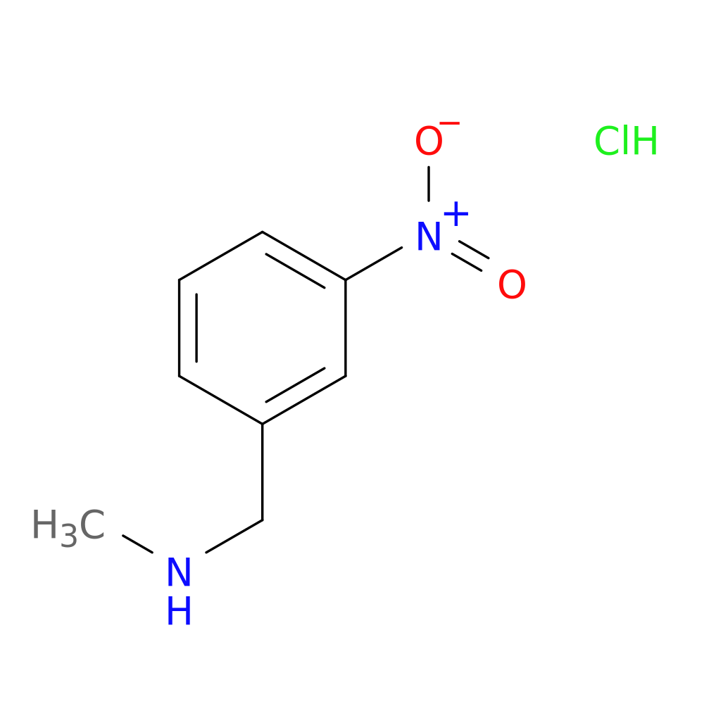 methyl[(3-nitrophenyl)methyl]amine hydrochloride