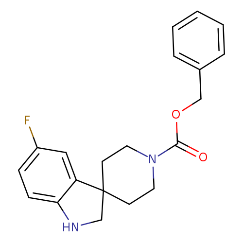 Spiro[3H-indole-3,4'-piperidine]-1'-carboxylic acid, 5-fluoro-1,2-dihydro-, phenylmethyl ester