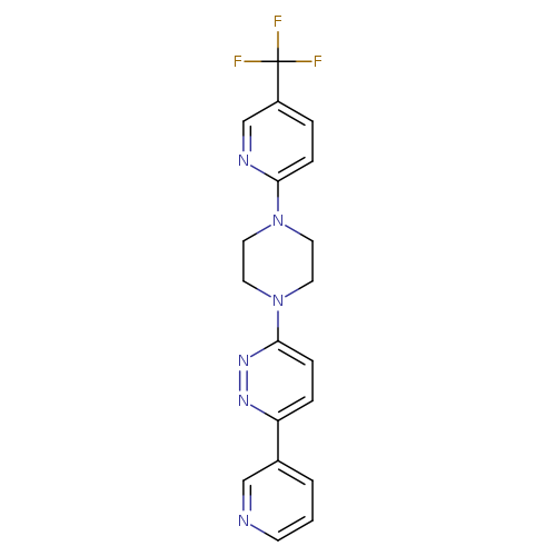 3-(pyridin-3-yl)-6-{4-[5-(trifluoromethyl)pyridin-2-yl]piperazin-1-yl}pyridazine