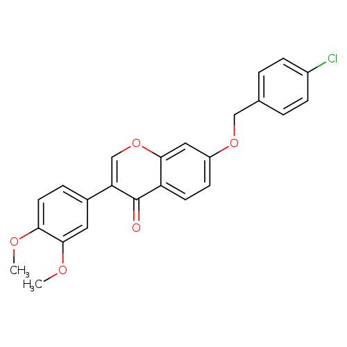 7-[(4-chlorophenyl)methoxy]-3-(3,4-dimethoxyphenyl)-4H-chromen-4-one