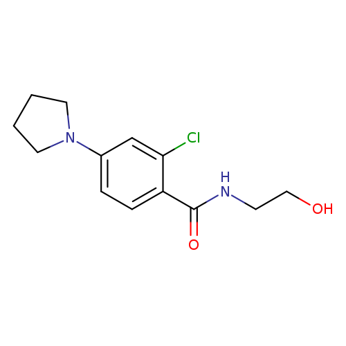 2-Chloro-N-(2-hydroxyethyl)-4-(pyrrolidin-1-yl)benzamide
