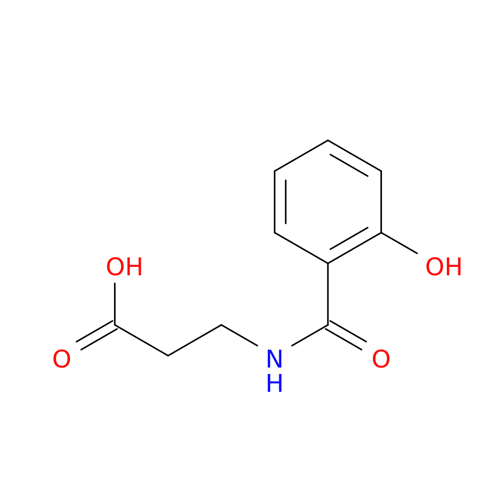 3-[(2-hydroxyphenyl)formamido]propanoic acid