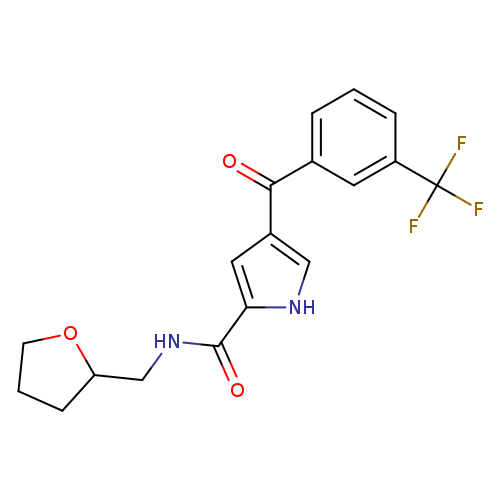 N-[(oxolan-2-yl)methyl]-4-[3-(trifluoromethyl)benzoyl]-1H-pyrrole-2-carboxamide