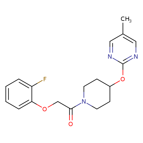 2-(2-fluorophenoxy)-1-{4-[(5-methylpyrimidin-2-yl)oxy]piperidin-1-yl}ethan-1-one