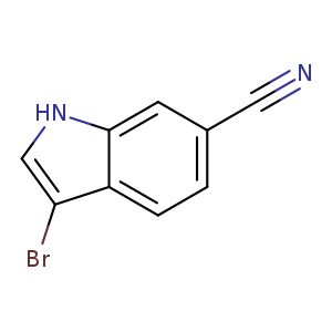 1H-Indole-6-carbonitrile, 3-bromo-
