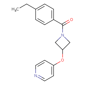 4-{[1-(4-ethylbenzoyl)azetidin-3-yl]oxy}pyridine