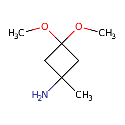 3,3-Dimethoxy-1-methylcyclobutan-1-amine