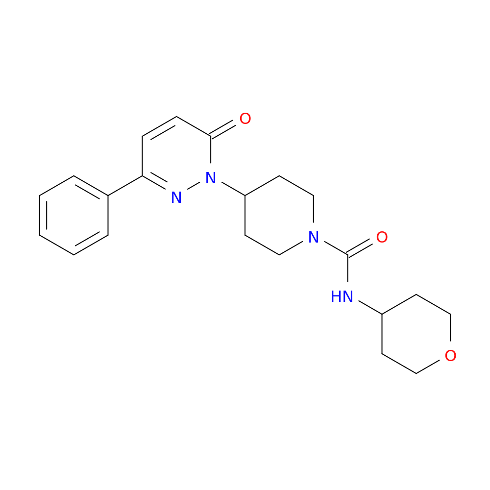 N-(oxan-4-yl)-4-(6-oxo-3-phenyl-1,6-dihydropyridazin-1-yl)piperidine-1-carboxamide