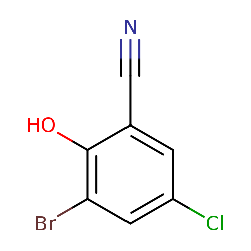 3-Bromo-5-chloro-2-hydroxybenzonitrile