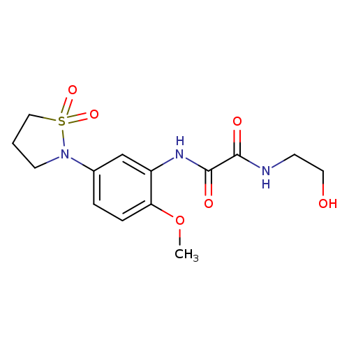 N'-[5-(1,1-dioxo-1lambda6,2-thiazolidin-2-yl)-2-methoxyphenyl]-N-(2-hydroxyethyl)ethanediamide