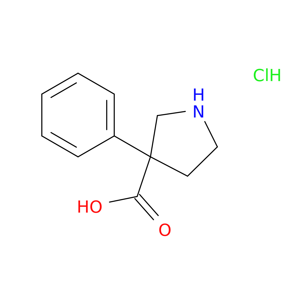 3-phenylpyrrolidine-3-carboxylic acid hydrochloride