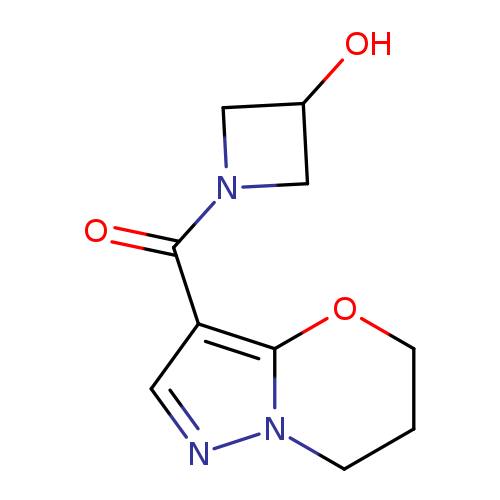 1-{5H,6H,7H-pyrazolo[3,2-b][1,3]oxazine-3-carbonyl}azetidin-3-ol