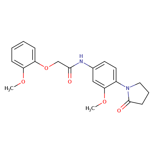 N-[3-methoxy-4-(2-oxopyrrolidin-1-yl)phenyl]-2-(2-methoxyphenoxy)acetamide