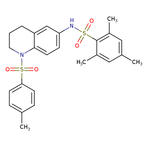 2,4,6-trimethyl-N-[1-(4-methylbenzenesulfonyl)-1,2,3,4-tetrahydroquinolin-6-yl]benzene-1-sulfonamide
