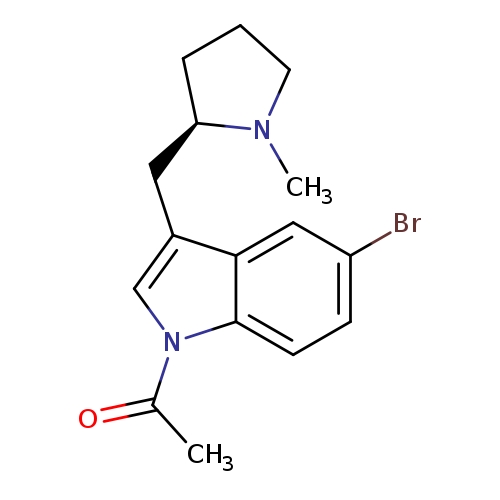 (R)-1-(5-Bromo-3-((1-methylpyrrolidin-2-yl)methyl)-1H-indol-1-yl)ethanone