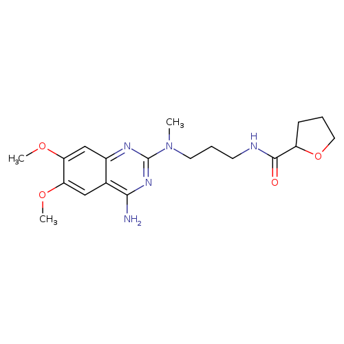 2-Furancarboxamide,N-[3-[(4-amino-6,7-dimethoxy-2-quinazolinyl)methylamino]propyl]tetrahydro-