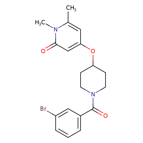 4-{[1-(3-bromobenzoyl)piperidin-4-yl]oxy}-1,6-dimethyl-1,2-dihydropyridin-2-one