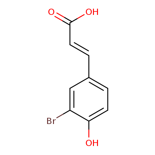 (E)-3-(3-bromo-4-hydroxyphenyl)acrylic acid