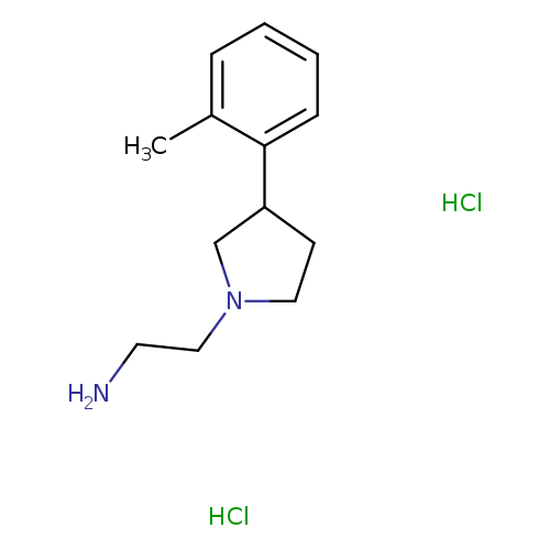 {2-[3-(2-methylphenyl)-1-pyrrolidinyl]ethyl}amine dihydrochloride