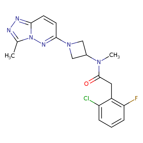 2-(2-chloro-6-fluorophenyl)-N-methyl-N-(1-{3-methyl-[1,2,4]triazolo[4,3-b]pyridazin-6-yl}azetidin-3-yl)acetamide