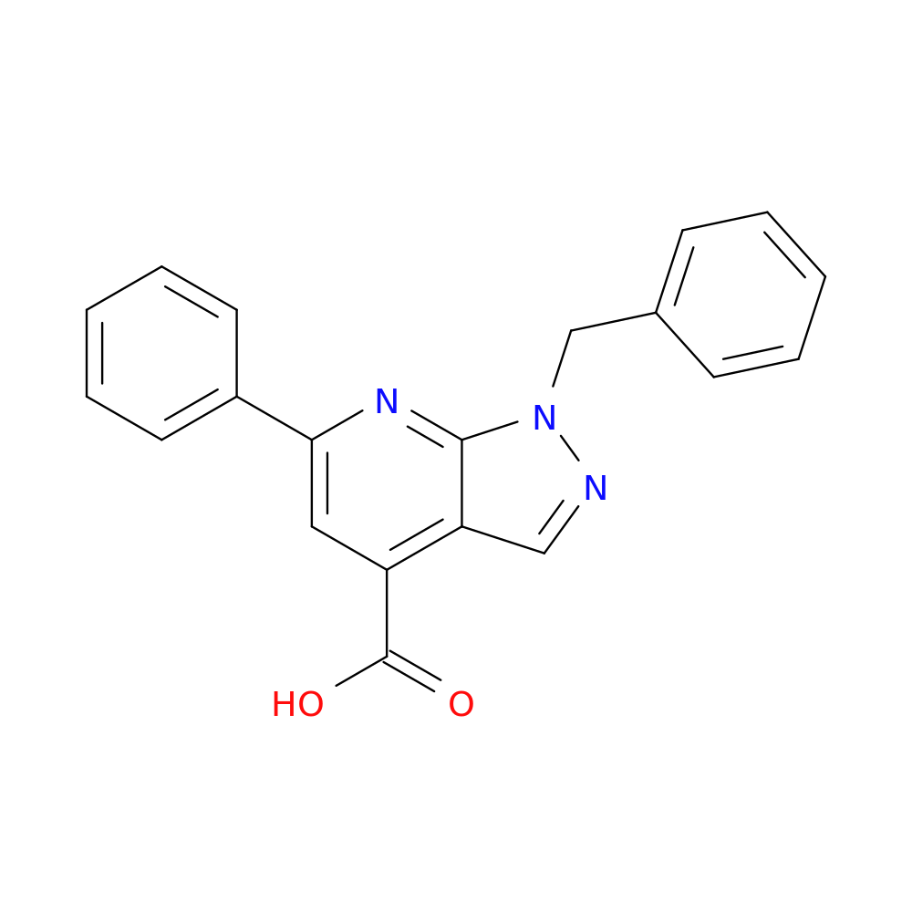 1-benzyl-6-phenyl-1H-pyrazolo[3,4-b]pyridine-4-carboxylic acid