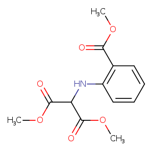 1,3-dimethyl 2-{[2-(methoxycarbonyl)phenyl]amino}propanedioate